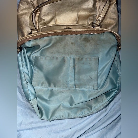 Coach 2008 Metallic Leather Two Way Bag Satchel - Picture 8 of 15